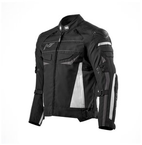 Куртка текстильная MOTEQ CLYDE, мужской(ие), черный/белый, размер S