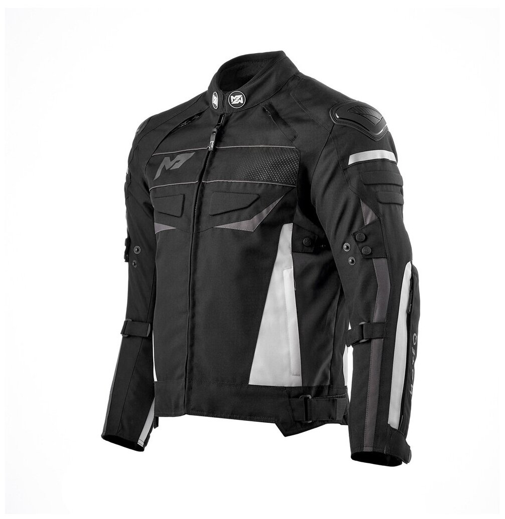 Куртка текстильная MOTEQ CLYDE, мужской(ие), черный/белый, размер M