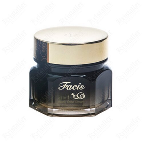 Крем для лица JIGOTT Facis с муцином улитки All-In-One Black Snail Cream, 100 мл