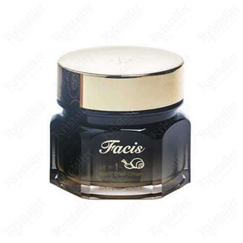 Крем для лица JIGOTT Facis с муцином улитки All-In-One Black Snail Cream, 100 мл крем для лица корейский ампульный