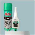 Клей двухкомпонентный Akfix 705 MDF Kit с активатором 50г+200мл - изображение