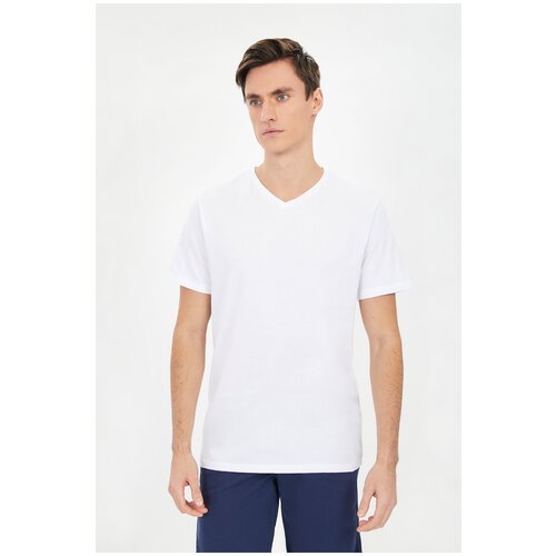 фото Футболка кор. рук. baon базовая футболка с v- вырезом regular fit (арт. baon b731202)