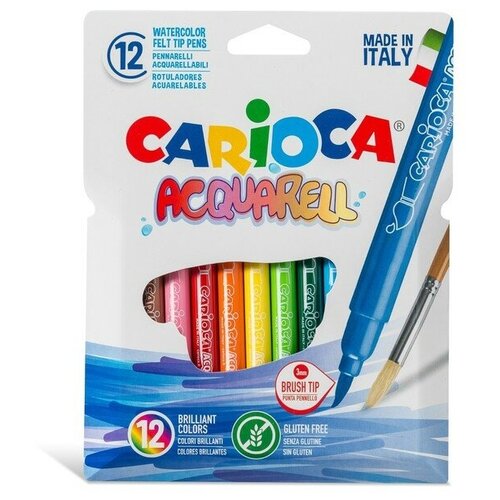 CARIOCA Фломастеры акварельные 12 цветов, Carioca 