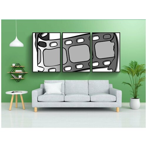 фото Набор модулных постеров для интерьера "кино, фильм, видео" 60x90 см. в тубусе, без рамки lotsprints