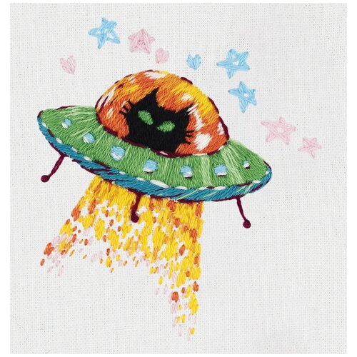 фото Набор для вышивания panna "космический кот" 6x7 см