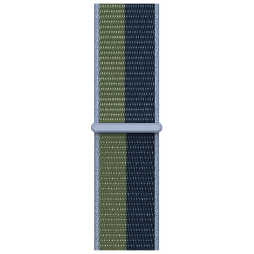 Ремешок нейлоновый Abyss Blue/Moss Green Sport Loop (Синий омут/Зелёный мох) Apple Watch 45mm (42mm; 44mm) ML313ZM/A