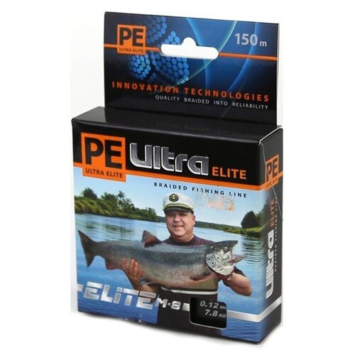 Леска плетеная AQUA Pe Ultra Elite M-8 Dark green 0.50мм 150м