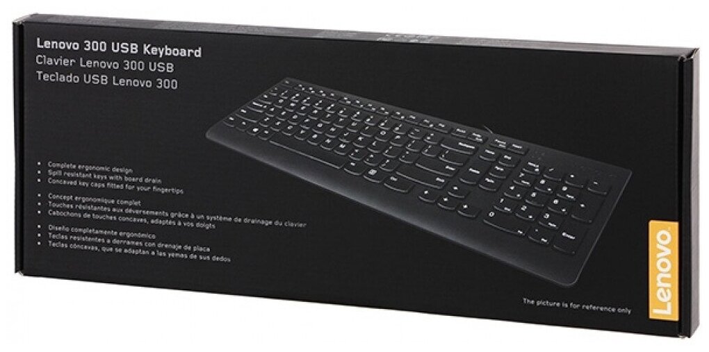 Клавиатура LENOVO 300 черный