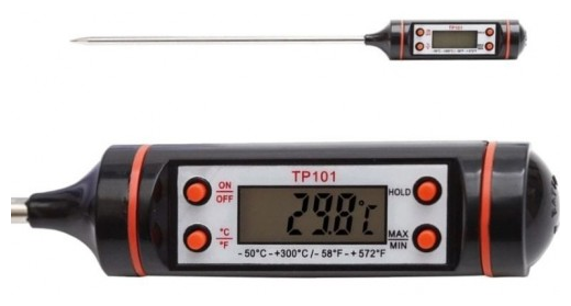 Термометр цифровой со щупом TP-101 длина щупа 150 мм - фотография № 8