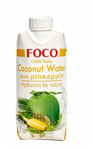 Кокосовая вода с манго "FOCO" 330 мл Tetra Pak 1шт - фотография № 18