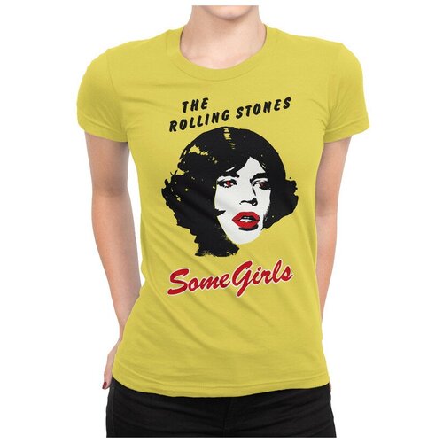 Футболка DreamShirts The Rolling Stones - Some Girls / Женская Желтая XL