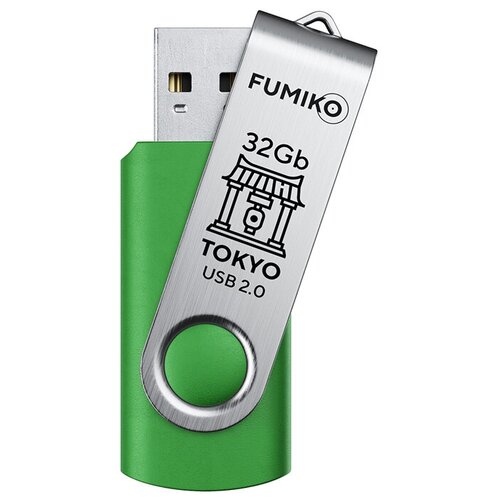 USB Flash Drive 32Gb - Fumiko Tokyo USB 2.0 Green FU32TOGREEN-01 / FTO-19