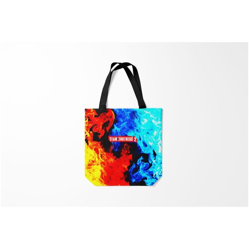 фото Сумка-шоппер / 40х40 см / геймерам / team fortress 2 burnettie