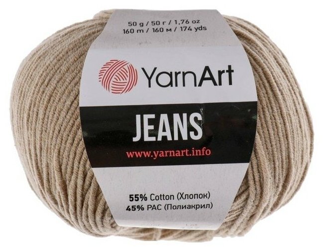 YarnArt  YarnArt Jeans (55% , 45% ) 50 , 160 , 48 - , 1 