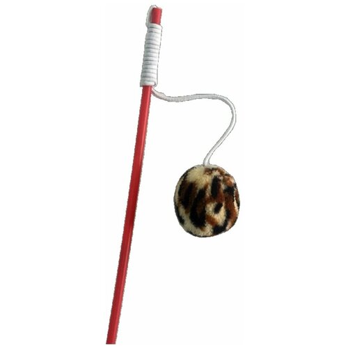 Игрушка PERSEILINE Lowcost Дразнилка для кошек, шарик на веревке, 40 см, 70 гр (14 штук)