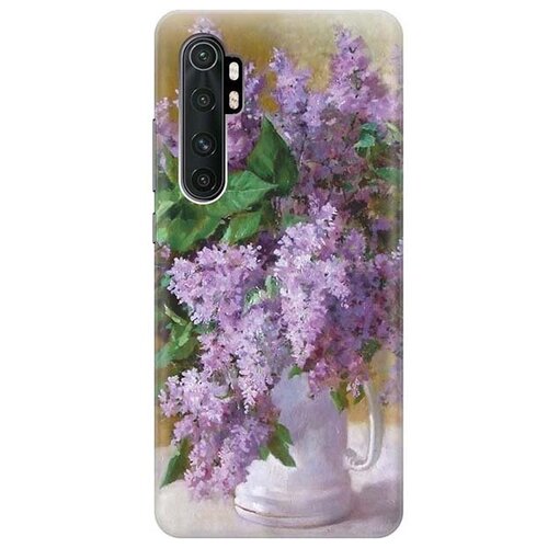 фото Ультратонкий силиконовый чехол-накладка для xiaomi mi note 10 lite с принтом "букет сирени" gosso
