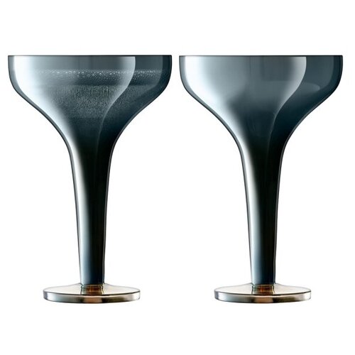 фото Набор из 2 бокалов для шампанского signature epoque 150 мл, сапфир, lsa international