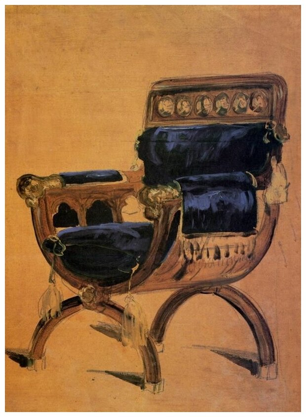 Репродукция на холсте Кресло (An Armchair) Тёрнер Уильям 30см. x 41см.