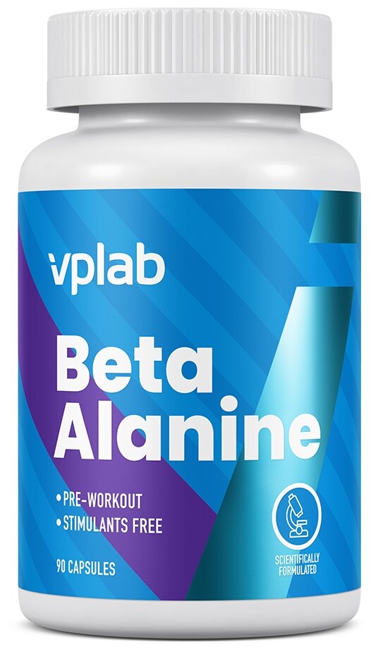 Аминокислота vplab Beta Alanine, нейтральный, 90 шт.