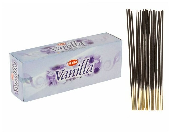 Благовония HEM Vanilla (Ваниль), 20 палочек — фото 1