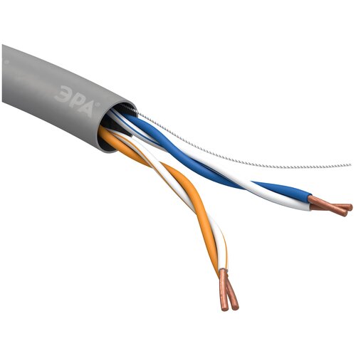 ЭРА Кабель витая пара U/UTP 2x2x24AWG Cat5e CU PVC 305м SIMPLE (2/40)