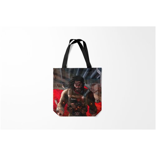 фото Сумка-шоппер / 40х40 см / популярные иллюстрации / комиксы berserker burnettie