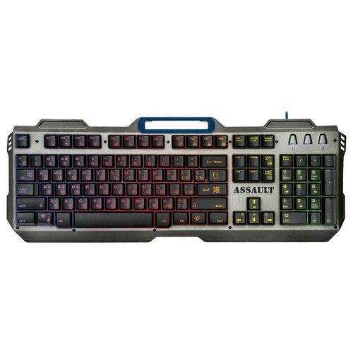 Гарнизон Клавиатура игровая GK-350L USB черный RGB-подсветка и подставка под запястья 104 клавиши кабель 15 м 114800₽