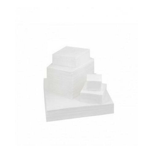 Салфетка вафельная, 20x20 см, белая, 50 г/м2, 100 шт (количество товаров в комплекте: 100)