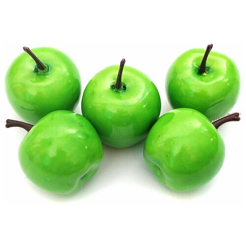Купить Набор искусственных фруктов Белоснежка 4612-SB Яблоки 3*3.5 см. 5 шт. зеленый