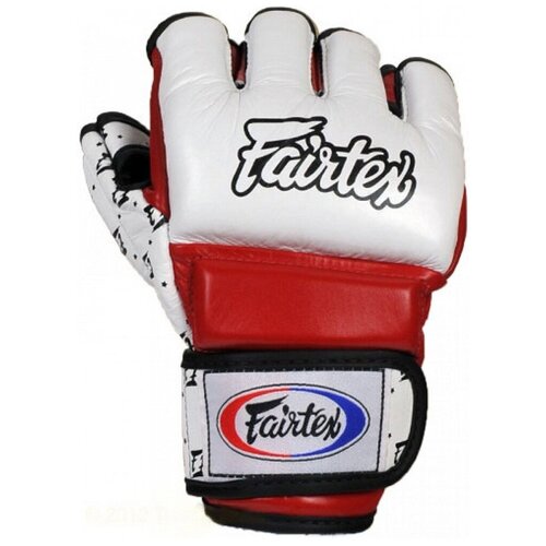 фото Перчатки mma fairtex sparring gloves fgv17 white/red l