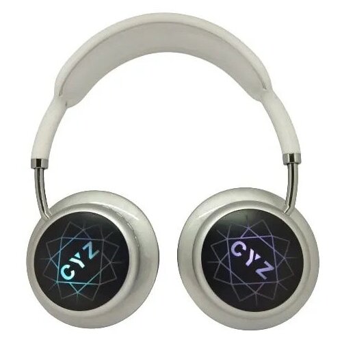 Беспроводные полноразмерные наушники CYZ-MAX22 Светящиеся наушники с LED индикатором с активным шумоподавлением белый 180900₽