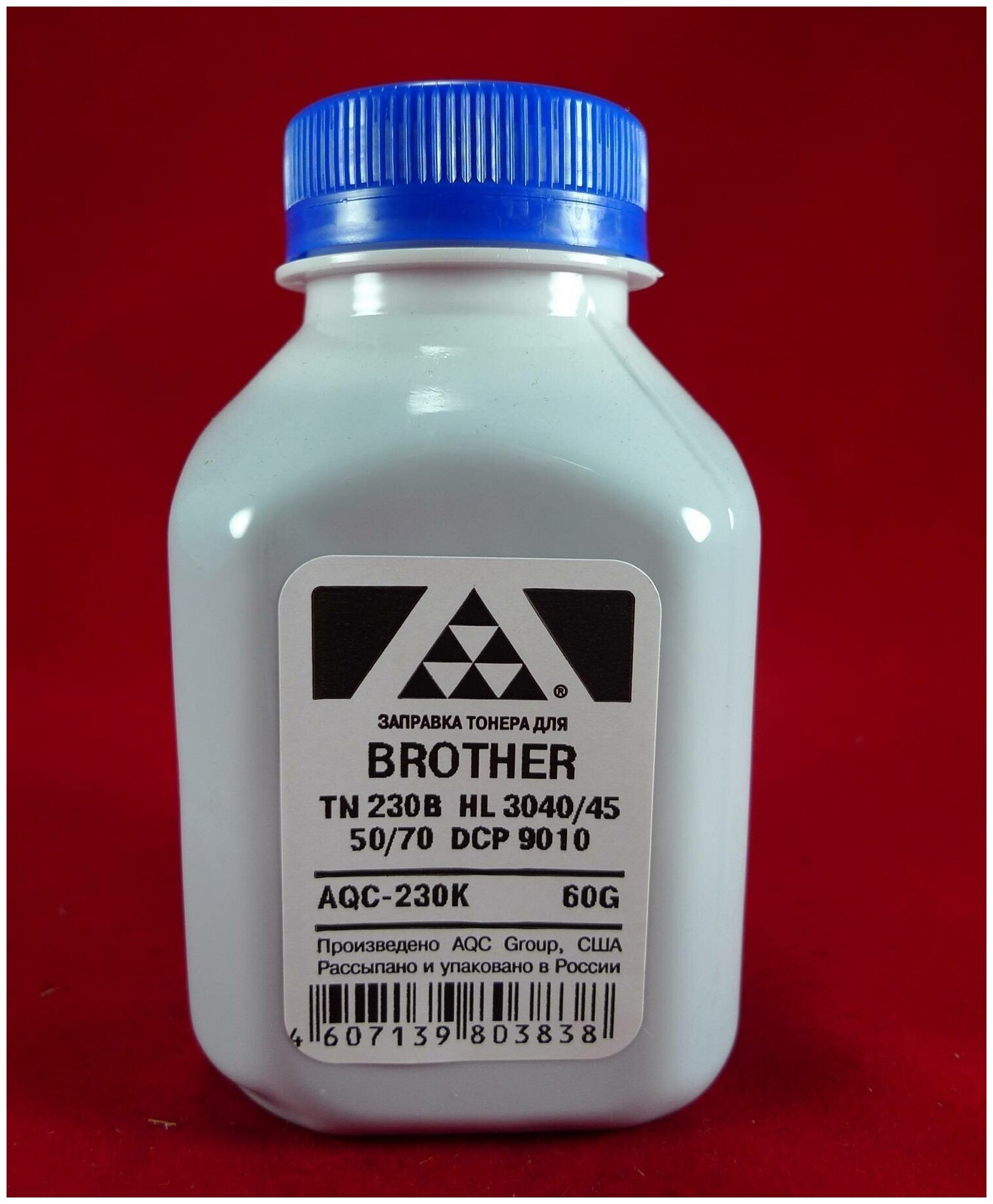 Тонер Brother TN 230B HL 3040, 45, 50, 70, DCP 9010 black (фл. 60г) AQC {AQC-230K}