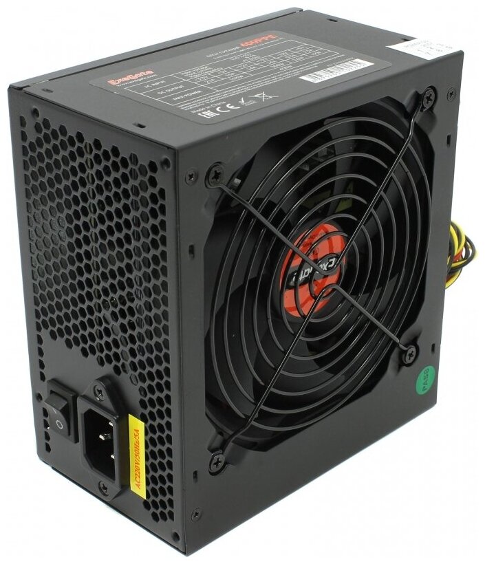 Exegate EX260638RUS Блок питания 400W Exegate 400PPE, ATX, black, APFC, 12cm, 24p+4p, PCI-E, 3*IDE,