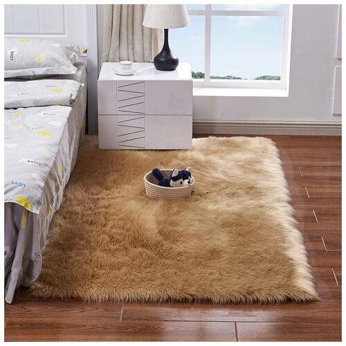 Меховой ковер 80 x 140 Brown