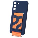 Панель-накладка Samsung Silicone with Strap Cover Dark Blue для Samsung Galaxy S22+ - изображение