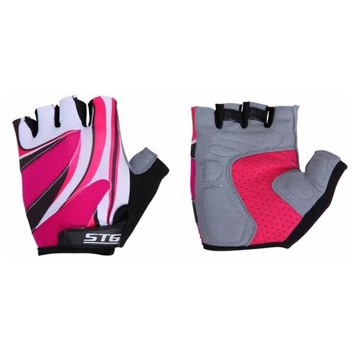 Перчатки STG, размер M, белый, черный перчатки stg для девочек розовый