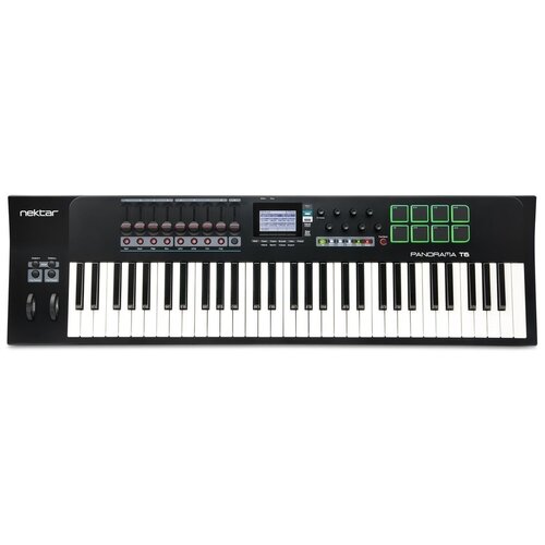 USB MIDI DAW контроллер, 61 клавиша Nektar Panorama T6 контроллер nektar panorama t4 usb midi daw