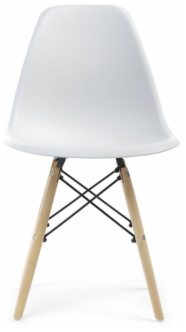 Комплект кухонных стульев для дома CH 20, 4 шт, пластик белый - фотография № 3