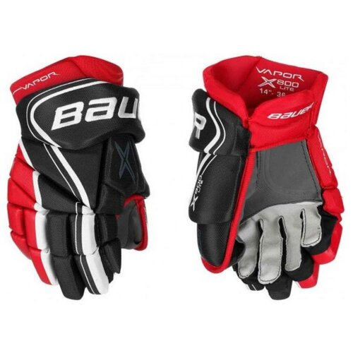 фото Перчатки хоккейные bauer vapor x800 lite jr 20/21 10 дюйм красный