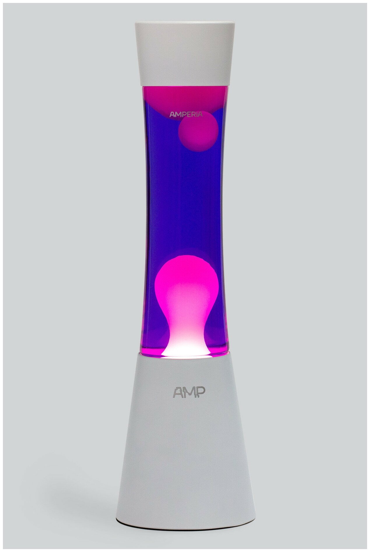 Лава лампа Amperia Grace Белая/Фиолетовая (39 см) - фотография № 5