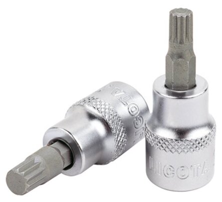 Licota H4RM16 Головка торцевая с вставкой spline 1/2" M16 L=55 мм - фотография № 2