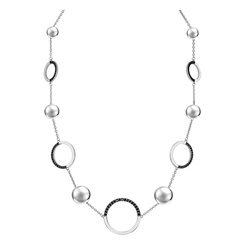 фото Platina jewelry колье из серебра 925 пробы с фианитом 07-0257-00-403-0200, размер 35-40