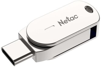 USB флешка Netac U785 64Gb metal USB 3.0 + TypeC (NT03U785C-064G-30PN)