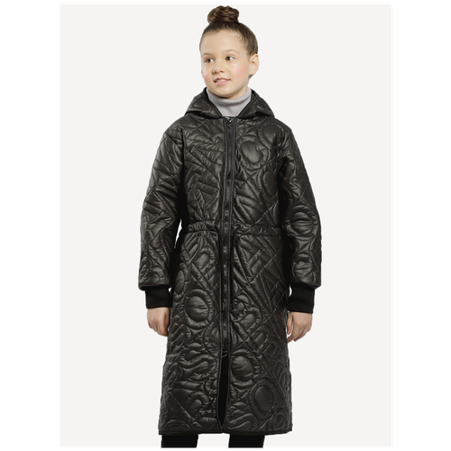 Пальто ORSO BIANCO Диони черный, размер 122