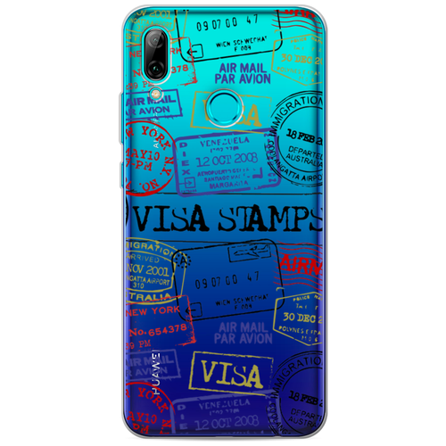 фото Силиконовый чехол visa stamps 1 на huawei p smart 2019 / хуавей p smart 2019 case place
