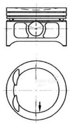 Поршень Dm.86.00x1.5x1.5x3.0 +1.00 Цена За 1 Шт KOLBENSCHMIDT арт. 97332620