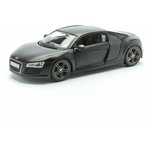 maisto машинка 1 24 audi r8 v10 plus серая Машинка Maisto Audi R8 2008 (31281) 1:24, 19 см, черный