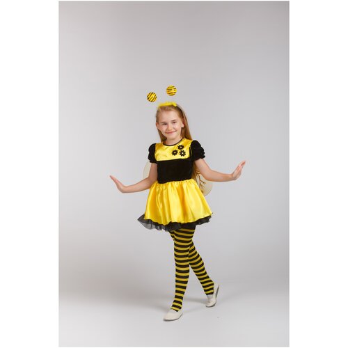 фото Карнавальный костюм детский "пчелка" (желтый, р-р 32) elite classic