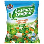 Зеленая грядка Замороженная овощная смесь Весенние овощи, 400 г - изображение