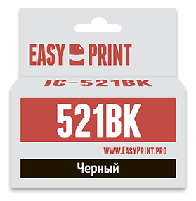 Картридж EasyPrint IC-521BK, 650 стр, черный - фото №2